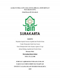 Ajaran Etika Jawa dalam Olahraga Jemparingan Mataram Jawa (Studi Kasus di Sriwedari)