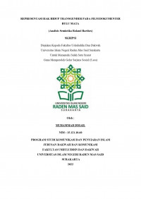 REPRESENTASI HAK HIDUP TRANSGENDER PADA FILM DOKUMENTER BULU MATA (ANALISIS SEMIOTIKA ROLAND BARTHES)