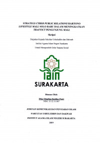 Strategi Cyber Public Relations Hartono Lifestyle Mall Solo Baru dalam Meningkatkan Traffict Pengunjung Mall