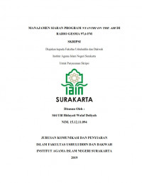 Manajemen Siaran Program Nyantri On The Air di Radio Gesma 97.6 Fm