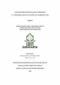 STRATEGI KOMUNIKASI PEMASARAN VIDEOGRAFI CV. USER MEDIA KARANGANYAR MELALUI MARKETING MIX