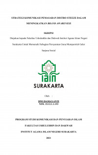 Strategi Komunikasi Pemasaran Distro Steeze Dalam meningkatkan Brand Awareness