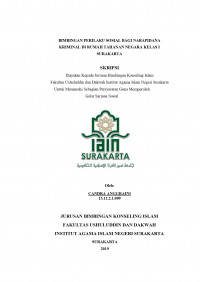 BIMBINGAN PERILAKU SOSIAL BAGI NARAPIDANA KRIMINAL DI RUMAH TAHANAN NEGARA KELAS 1 SURAKARTA