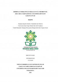 Bimbingan Perkawinan Sebagai Upaya Membentuk Keluarga Sakinah di KUA Matesih Kabupaten Karanganyar