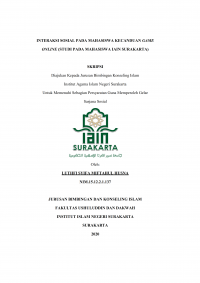 INTERAKSI SOSIAL PADA MAHASISWA KECANDUAN GAME ONLINE (STUDI PADA MAHASISWA IAIN SURAKARTA)