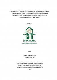 Keefektifan Bimbingan Kelompok dengan Menggunakan Teknik Role Playing untuk Meningkatkan Komunikasi Interpersonal di Panti Asuhan Yatim Putri Aisyiyah Grogol Kabupaten Sukoharjo