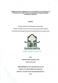 PROBLEMATIKA KEDISIPLINAN SANTRI PERILAKU MEROKOK DI PONDOK PESANTREN MURNI AR-RAHMAN NGEMBATPADAS, GEMOLONG, SRAGEN