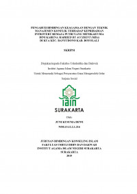 Pengaruh Bimbingan Keagamaan dengan Teknik Manajemen Konflik terhadap Kepribadian Introvert Remaja Putri yang Menikah Usia Dini karena Married by Accident (MBA) di KUA Kec. Banyudono kab. Boyolali
