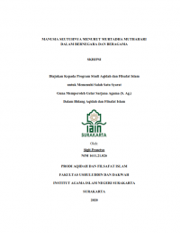 Manusia Seutuhnya Menurut Murtadha Muthahari dalam Berbegara dan Beragama