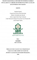 TERAPI INABAH SEBAGAI METODE PENYEMBUHAN KORBAN PENYALAHGUNA NARKOBA DI PONDOK PESANTREN AL-ISLAMY KULON PROGO YOGYAKARTA