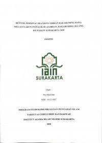 BENTUK PERSONAL BRANDING GIBRAN RAKABUMING RAKA MELALUI AKUN INSTAGRAM @GIBRAN_RAKABUMING JELANG PILWAKOT SURAKARTA 2020