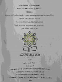 Analisis Isi Pesan Moral Dalam Film Guru-Guru Gokil