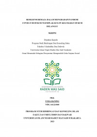 RESILIENSI REMAJA DALAM MENGHADAPI PANDEMI
COVID-19 DI DUKUH NGEMPLAK KULON KELURAHAN DUKUH DELANGGU