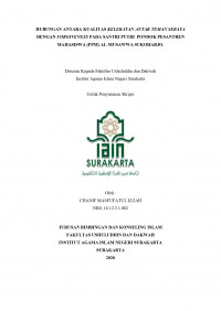 Hubungan Antara kualitas kelekatan antar teman sebaya dengan Forgiveness pada santri putri pondok pesantren mahasiswa (PPM) Al-Musawwa Sukoharjo