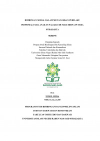 Bimbingan Sosial Dalam Menanamkan Perilaku Prososial Pada Anak Tunalaras Di SLB-E Bhina Putera Surakarta