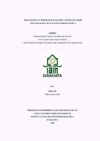 KESEJAHTERAAN PSIKOLOGIS MAHASISWA IAIN SURAKARTA DI TENGAH PANDEMI COVID-19