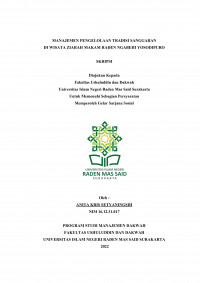 Manajemen Pengelolaan Tradisi Sanggaran Di Wisata Ziarah Makam Raden Ngabehi Yosodipuro