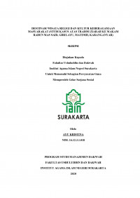 DESTINASI WISATA RELIGI DAN KULTUR KEBERAGAMAAN MASYARAKAT (STUDI KASUS ATAS TRADISI ZIARAH KE MAKAM RADEN MAS SAID, GIRILAYU, MATESIH, KARANGANYAR)
