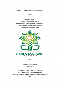 NILAI-NILAI DAKWAH ISLAM YANG TERKANDUNG DALAM NASKAH DRAMA 