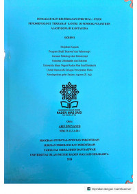 Istigasah Dan Kecerdasan Spiritual: Studi Fenomenologi Terhadap Santri Di Pondok Pesantren Al-Istiqomah Kartasura