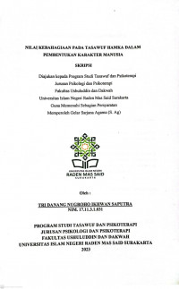 Nilai Kebahagiaan pada Tasawuf Hamka dalam Pembentukan Karakter Manusia