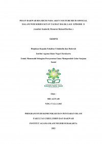 Pesan Dakwah Ria Ricis pada youtube Ricis Official dalam Web Series Setan Taubat Balik Lagi Episode 11