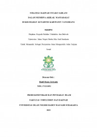 Strategi dakwah ustadz sahlani dalam membina akhlak di kelurahan kutabumi tangerang