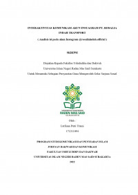 INTERAKTIVITAS AKUN INSTAGRAM PT.ROSALIA INDAH TRANSPORT (Analisis isi pada akun instagram @rosaiaindah.official)