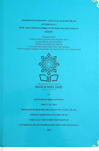 Akomodasi Mahasiswa Asing Dalam Komunikasi Antarbudaya (Studi  Kasus Mahasiswa Filipina Di Uin Raden Mas Said Surakarta)