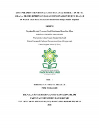 KOMUNIKASI INTERPERSONAL GURU DAN ANAK DISABILITAS NETRA SEBAGAI PROSES BIMBINGAN DALAM MENGENALKAN HURUF BRAILLE Di Sekolah Luar Biasa (SLB) Abcd Dian Putra Bangsa Sambi Boyolali