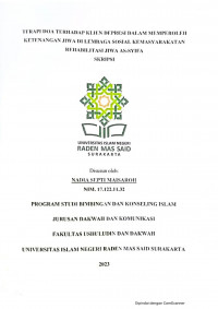 TERAPI DOA TERHADAP PASIEN DEPRESI DALAM MEMPEROLEH KETENANGAN JIWA