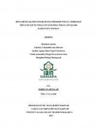 Pengaruh Faktor Geografi dan Promosi terhadap Minat Kunjung Wisatawan di Desa Wisata Pulesari Kabupaten Sleman