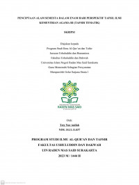 Penciptaan Alam Semesta Dalam Enam Hari Perspektif Tafsir Ilmi Kementrian Agama RI (Tafsir Tematik)