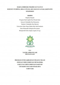 MAKNA SIMBOLIK TRADISI SLUP-SLUPAN DI DUSUN TUMPENG, DESA LUWANG, KECAMATAN GATAK, KABUPATEN SUKOHARJO