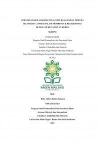 Strategi dakwah komunitas TOPI BAJA( tobat pemuda Islam batu Jamus ) dalam membentuk religiositas remaja di kecamatan kerjo