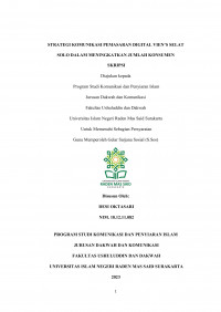 Strategi Komunikasi Pemasaran Digital Vien’s Selat Solo Dalam Meningkatkan Jumlah Konsumen