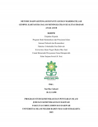 Metode Dakwah Pengasuh Panti Asuhan Mardhatillah dalam Meningkatkan Kualitas Ibadah Anak Asuh