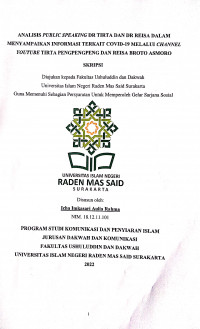 Analisis Public Speaking Dr Tirta dan Dr Reisa Dalam Menyampaikan Informasi Terkait Covid-19 Melalui Channel YouTube Tirta PengPengPeng dan Reisa Broto Asmoro