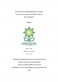 BRAND STRATEGY POKDARWIS DESA NGLURAH TAWANGMANGU SEBAGAI KAMPUNG WISATA SEWU KEMBANG