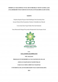 Bimbingan Kelompok Untuk Menumbuhkan Motivasi  Belajar Anak Berkebutuhan Khusus Di Tk Islam Makarima Kartasura