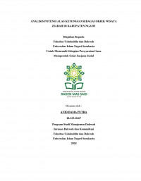 ANALISIS POTENSI ALAS KETONGGO SEBAGAI OBJEK WISATA ZIARAH DI KABUPATEN NGAWI