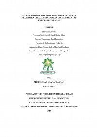 Makna Simbolik Dalam Tradisi Sedekah Laut Di Kelurahan Cilacap Kecamatan Cilacap Selatan Kabupaten Cilacap