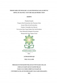 Proses Kreatif Di Balik Layar Sitkom Balada Kampung Riwil Di Channel Youtube Bakar Production