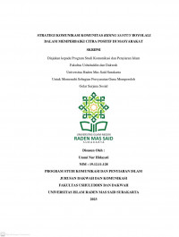 Strategi Komunikasi Komunitas Riding Santuy Boyolali dalam Memperbaiki Citra Positif di Masyarakat