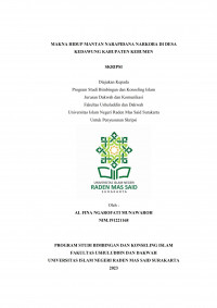 Makna Hidup Mantan Narapidana Narkoba Di Desa Kedawung Kabupaten Kebumen