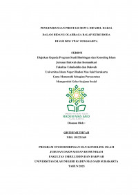 PENGEMBANGAN PRESTASI SISWA DIFABEL DAKSA DALAM BIDANG OLAHRAGA BALAP KURSI RODA  DI SLB D/D1 YPAC SURAKARTA