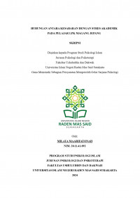 Hubungan Antara Kesabaran dengan Stres Akademik Pada Pelajar LPK Magang Jepang