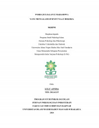 WORK-LIFE BALANCE MAHASISWA YANG MENGALAMI BURNOUT SAAT BEKERJA