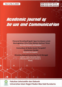 Personal Branding Brigadir Agus Kurniawan Untuk Meningkatkan Citra Polisi Melalui Aplikasi Tiktok