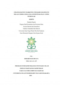 Strategi Konten Marketing Tim Radio Solopos Melalui Media Sosial Dalam Meningkatkan Animo Pendengar